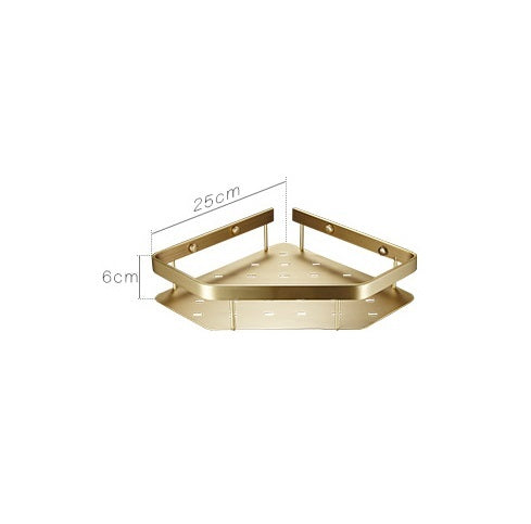Copper Bathroom Wall Storage Rack