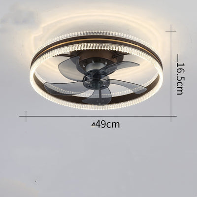 Invisible Blade Ceiling Fan with Light