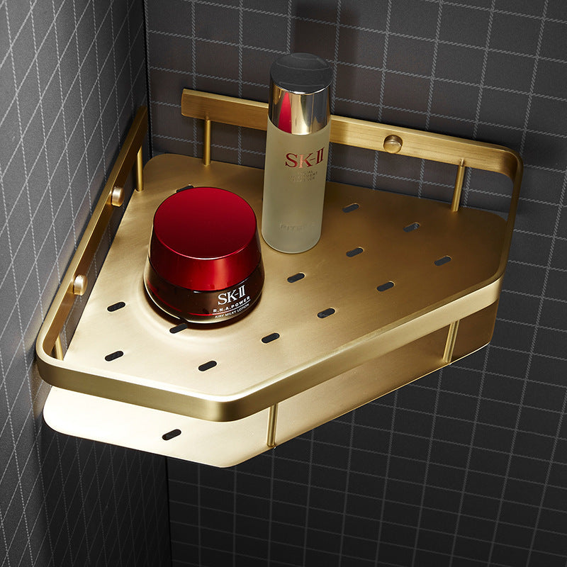 Copper Bathroom Wall Storage Rack